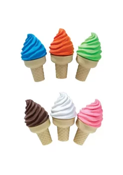 ToyPlaya ICE CREAM SHOPPE SCENTED ERASER WITH SHARPENER 12x pcs