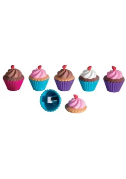 ToyPlaya Cupcake Shoppe Scented Erasers Sharpeners 12x pcs