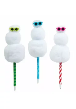 ToyPlaya Squishy Snowman Pens 6X pcs