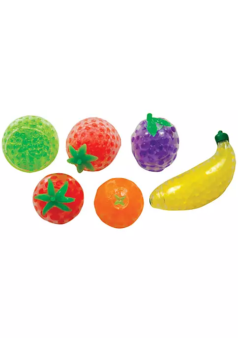 ToyPlaya Fruity Beads Squish Balls 6x pcs 1 ToyPlaya Fruity Beads Squish Balls 6x pcs