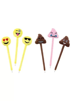 Fabritech sale2023 36 ToyPlaya Emoji Plush Pens (6x pcs)