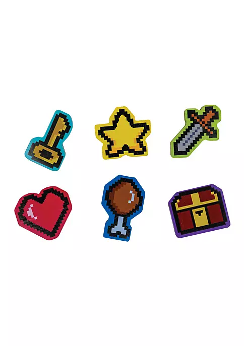 ToyPlaya Retro Pixel Game Erasers;sword, heart, star, key, chest, and drumstick (12x pcs) 3 ToyPlaya Retro Pixel Game Erasers;sword, heart, star, key, chest, and drumstick (12x pcs) - Image 3