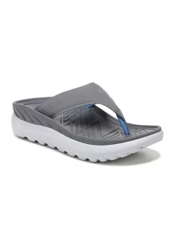 Vionic Restore Thong Black/Charcoal -Fabritech sale2023 Belk 896