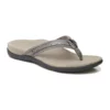 Vionic Casandra Thong Pewter Mirror Metal